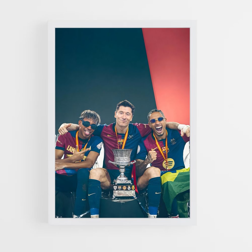 Poster Robert lewandowski grenat (vue 3)